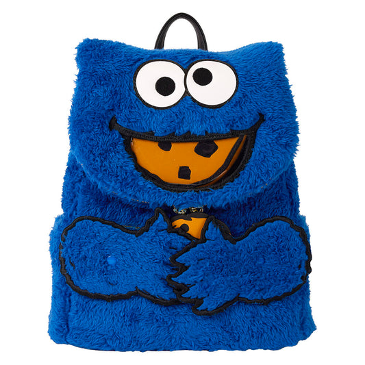 SESAME STREET COOKIE MONSTER PLUSH BACKPACK + PURSE
