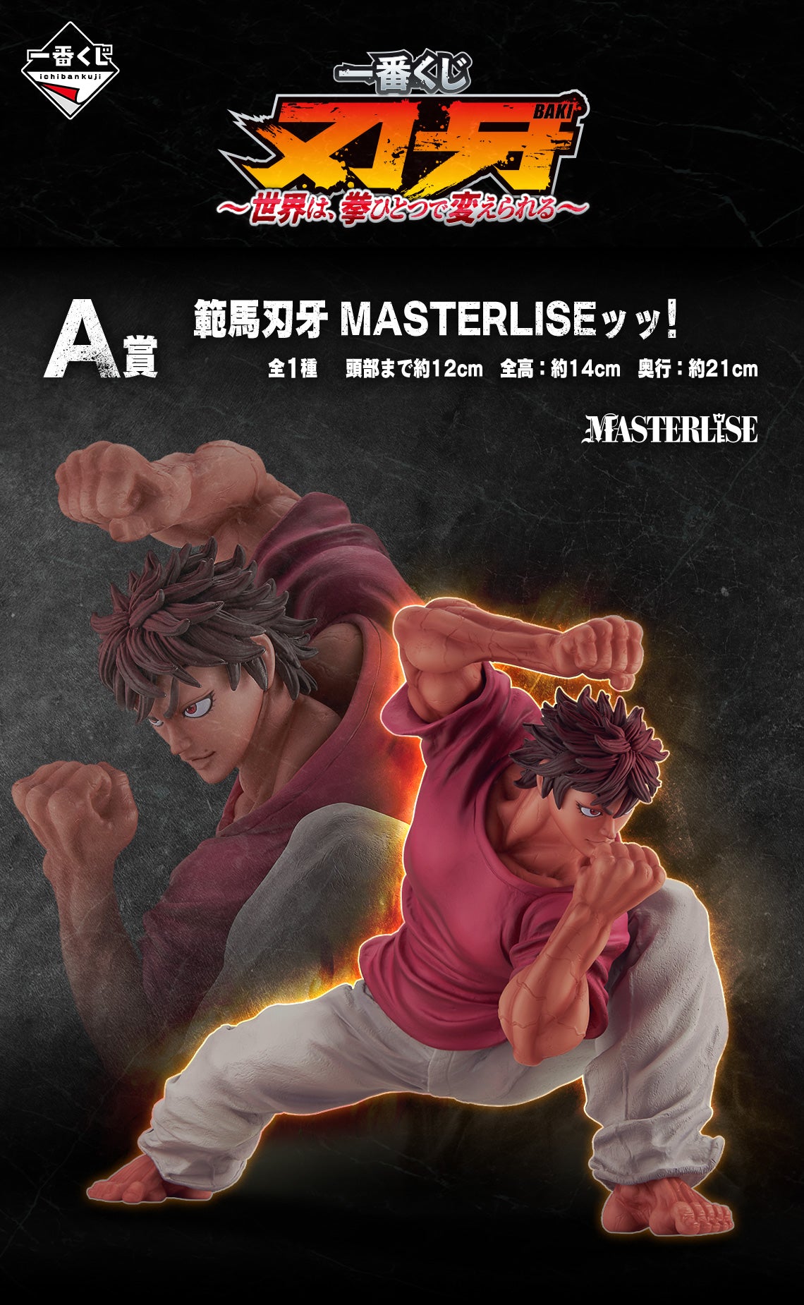 BAKI HANMA THE WORLD CAN BE CHANGED WITH ONE FIST