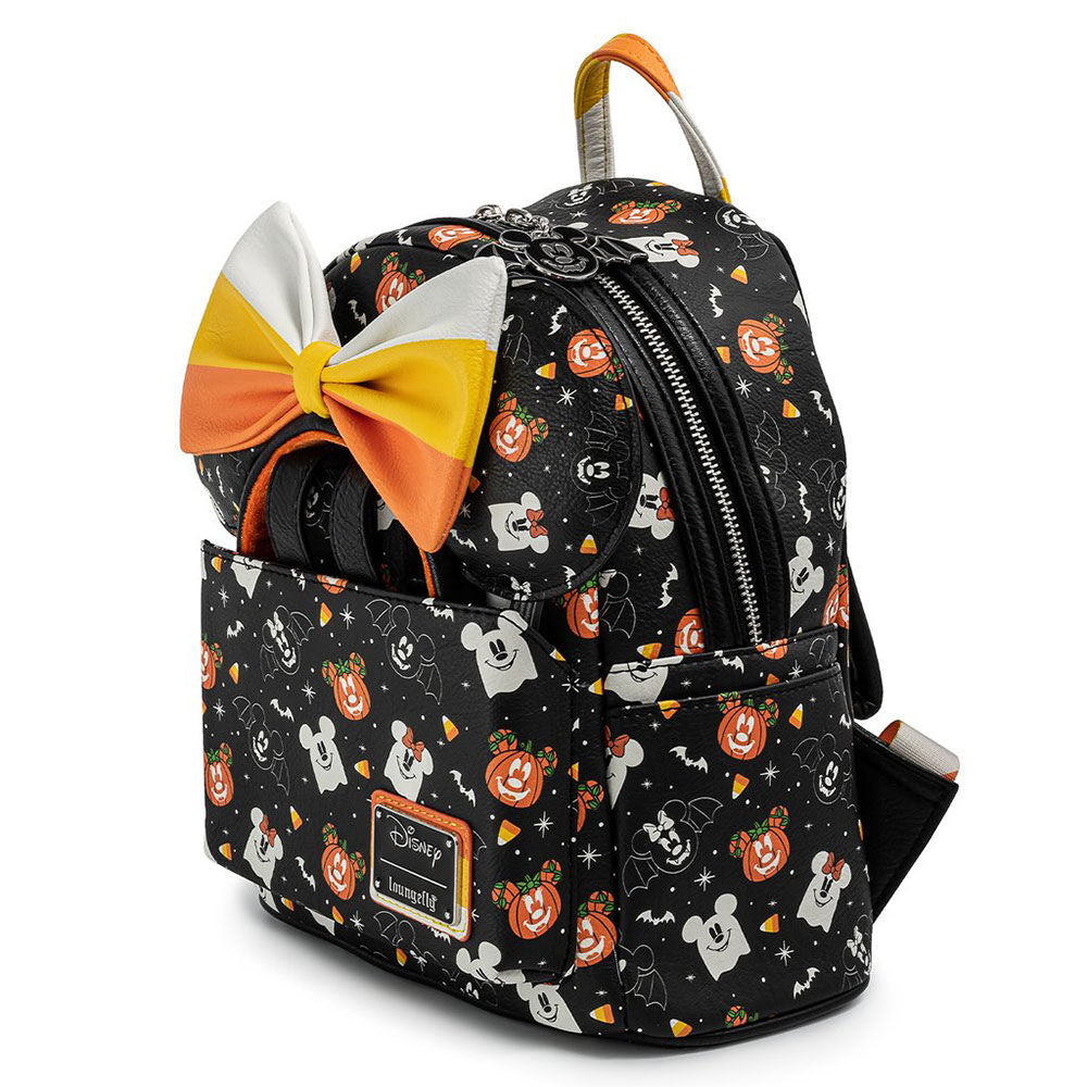 DISNEY MICKEY AND MINNIE SPOOKY HALLOWEEN BACKPACK+HEADBAND