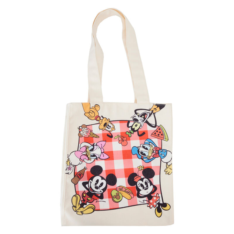 Mickey & friends picnic blanket tote bag