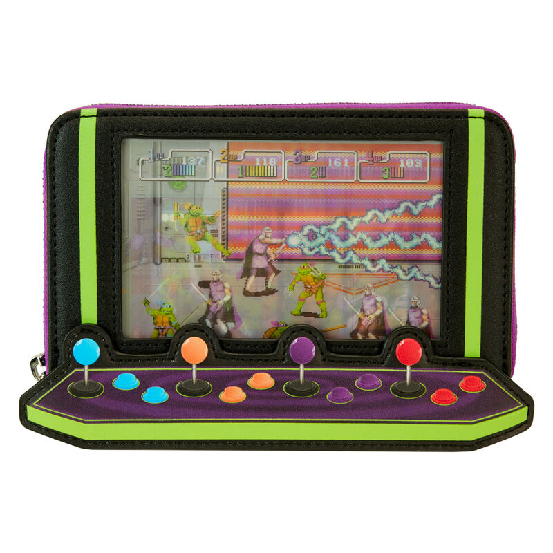 Teenage mutant ninja turtles 40th anniversary vintage arcade wallet